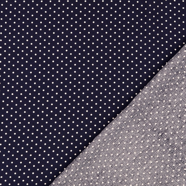 Viscose Poplin fabric Dots printed 