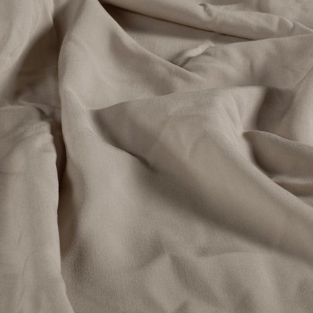 Viscose Poplin fabrik Uni Beige