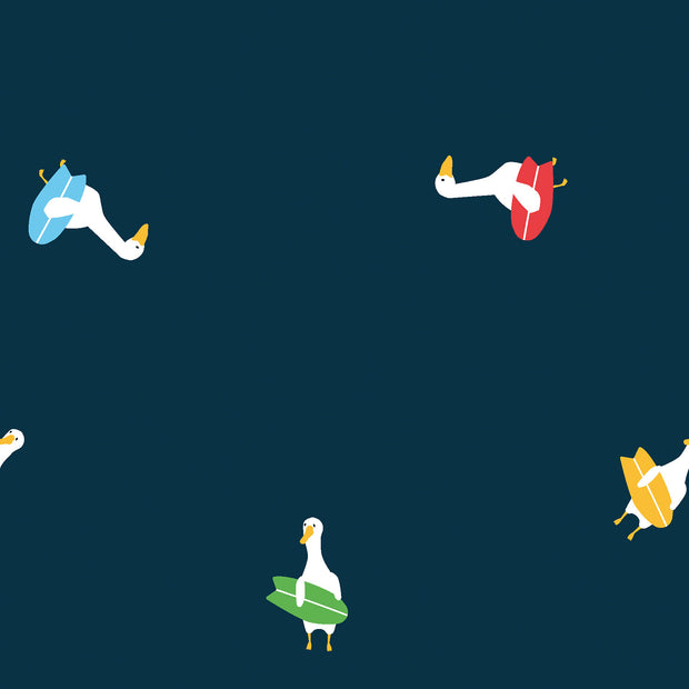 Aqua Protect (waterproof) fabric Animals Navy