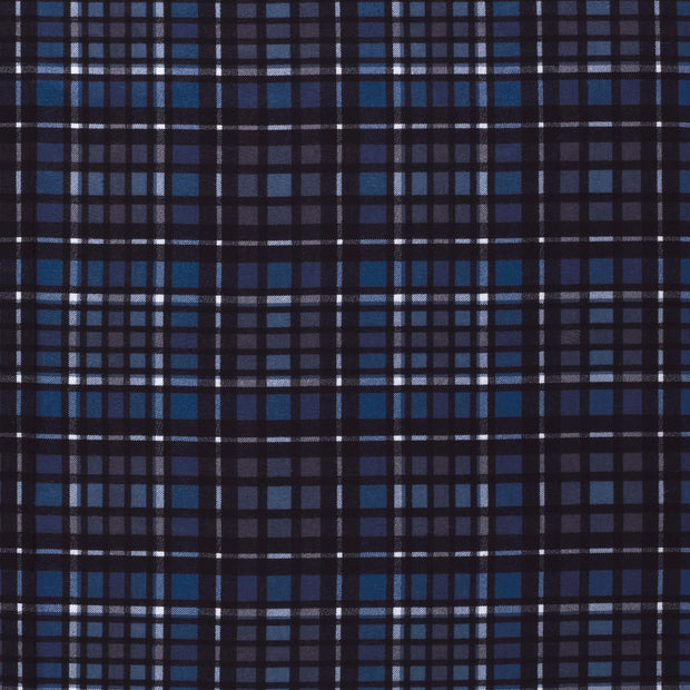 Flannel fabric Navy 