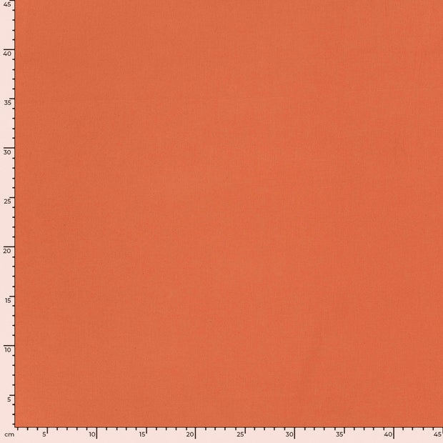 Cretonne Premium fabric Unicolour Brique
