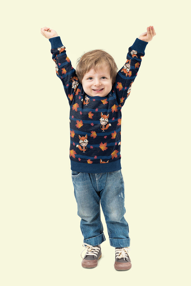 French Terry fabric Navy matte 