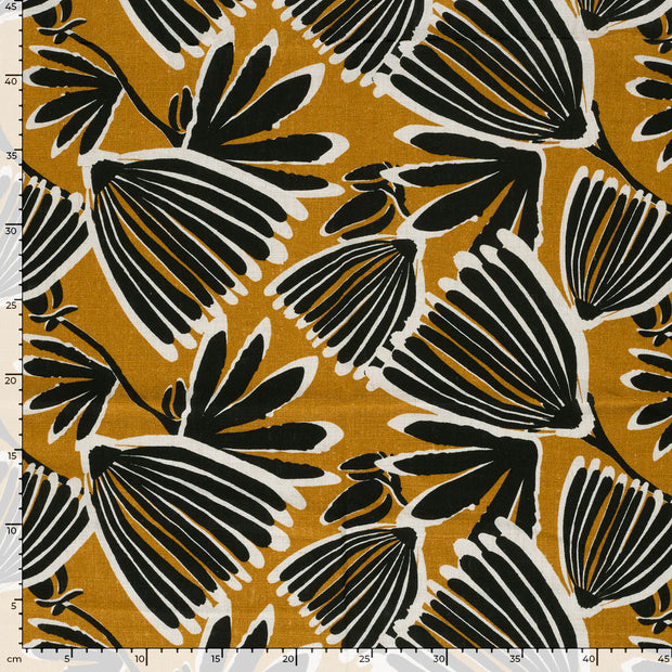  fabric Flowers Oker