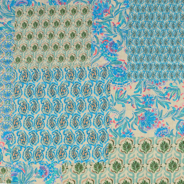 Baumwoll Webware fabrik Patchwork Blau