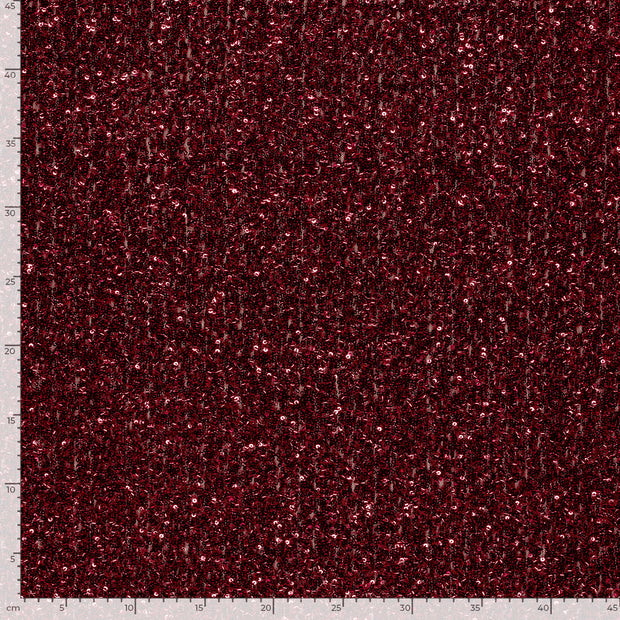 Mesh fabric Unicolour Red