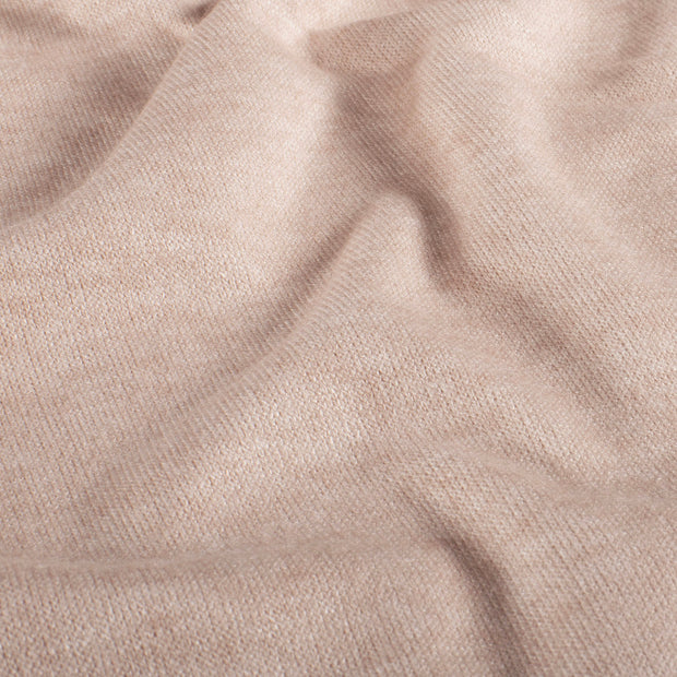 Heavy Knit fabric Melange Beige