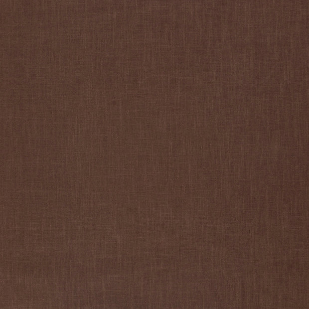 Linen fabric Brown matte 