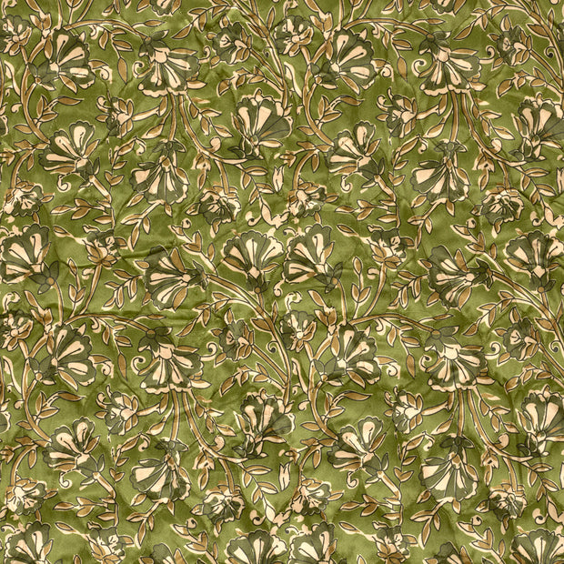 Velvet fabric Green slightly shiny 