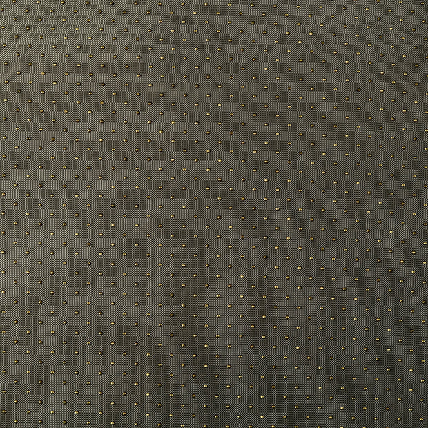 Tulle fabric Dots Black