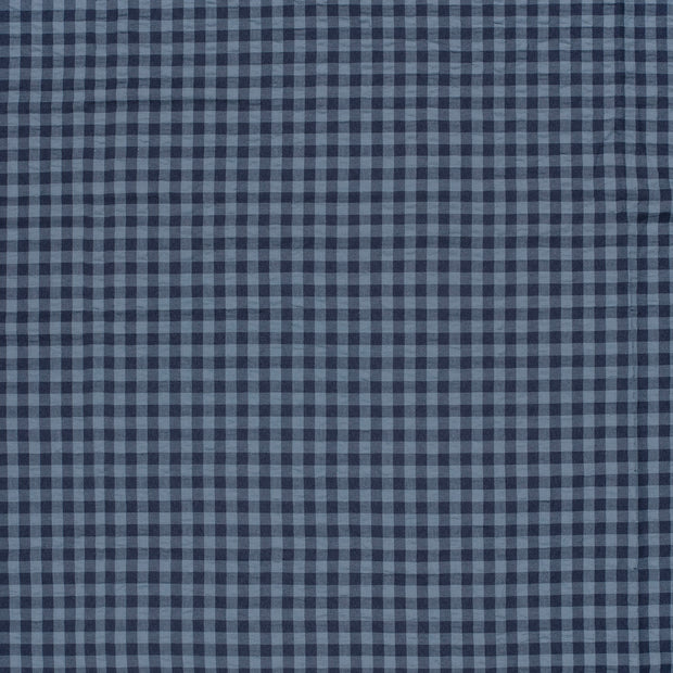 Seersucker fabric Navy 