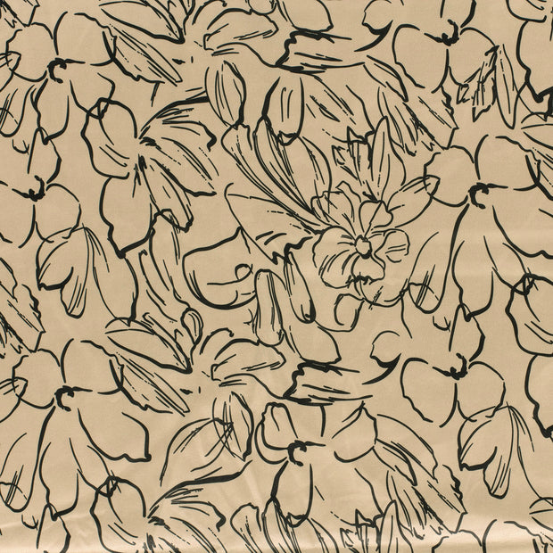 Suede leather fabric Beige 