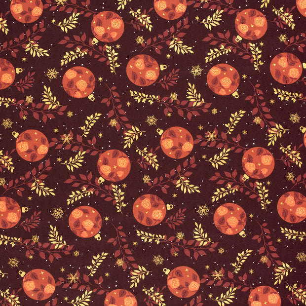 Cotton Poplin fabric Wine red 