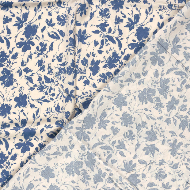 Bamboo Poplin fabric Flowers printed 