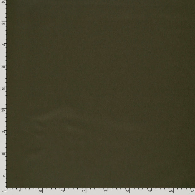 Cotton Satin fabric Unicolour Khaki Green
