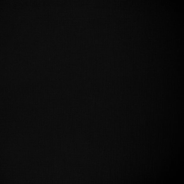 Muslin GOTS organic fabric Black matte 