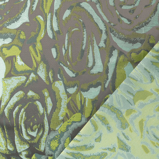 Jacquard fabrik Olivgrün Jacquard 