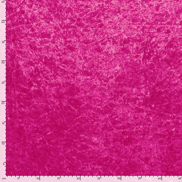 Velours fabrik Uni Fuchsia