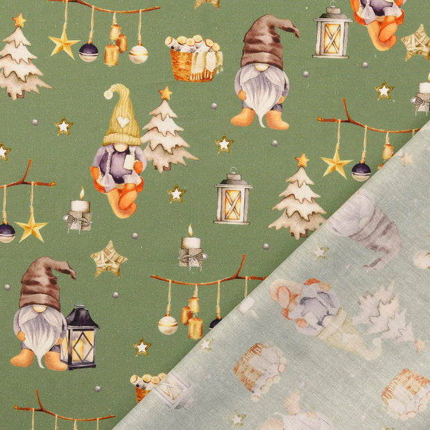 Cotton Poplin fabric Green 
