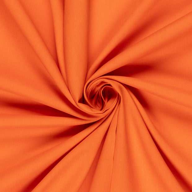 Cretonne Premium fabric Unicolour Orange