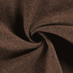Wool Boucle Unicolour Brown