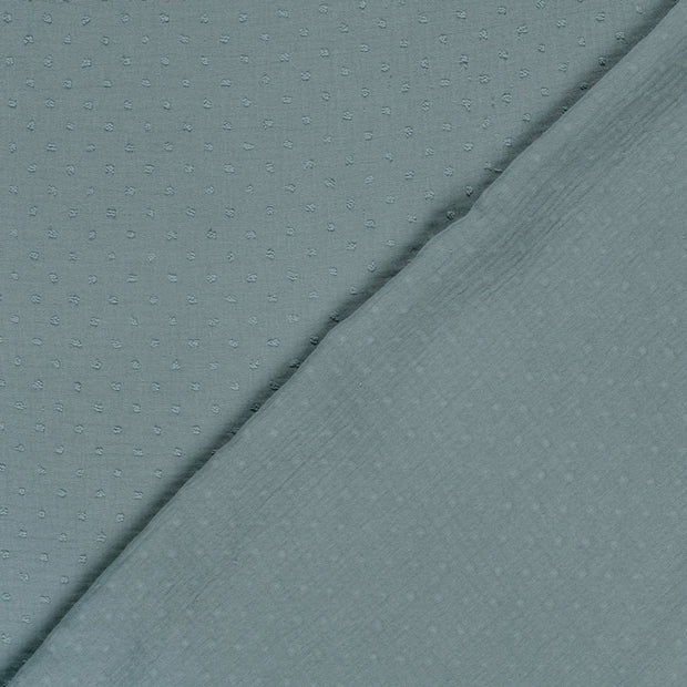 Muslin fabric Dots dobby 
