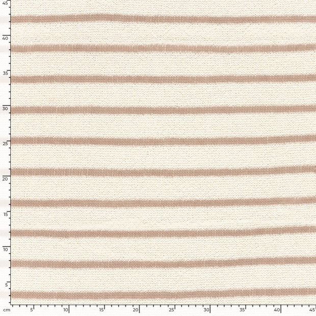 Jacquard fabric Stripes Caramel