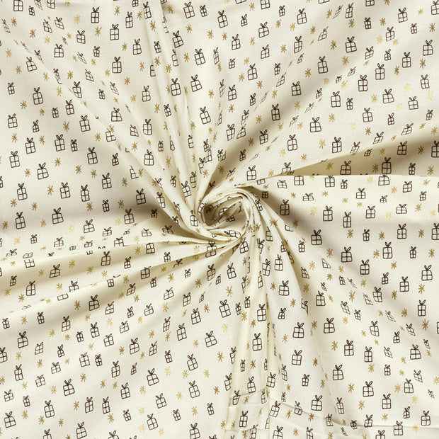 Cotton Poplin fabric Off White 