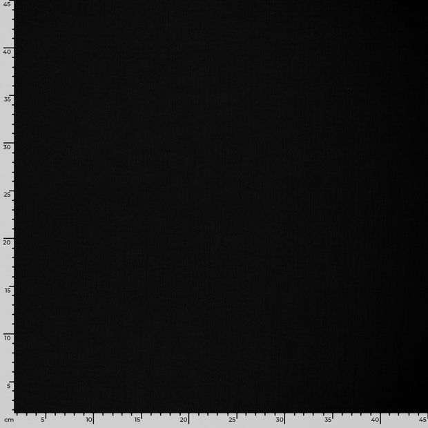 Muslin GOTS organic fabric Unicolour Black