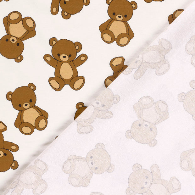 French Terry fabric Bears digital printed 