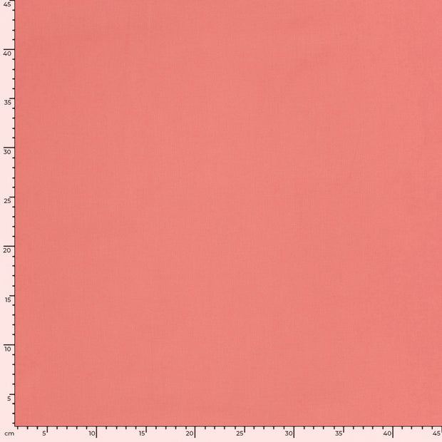Cretonne Premium fabric Unicolour Coral