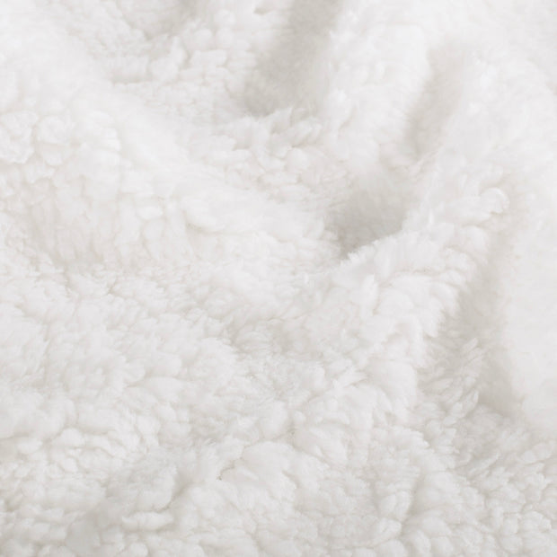 Fake Fur fabric Unicolour White