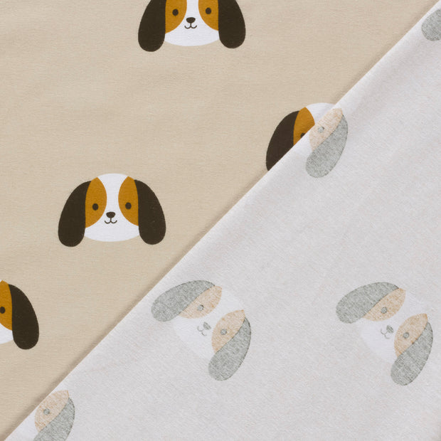Flannel fabric Dogs printed 