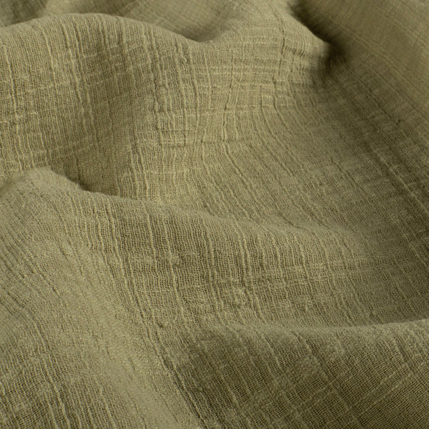 Muslin fabric Unicolour Olive Green