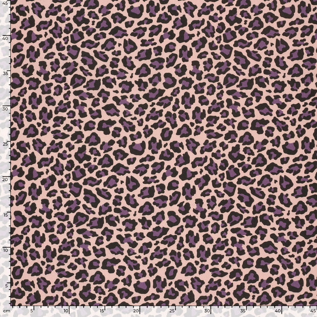 Cotton Poplin fabric Panther Nude