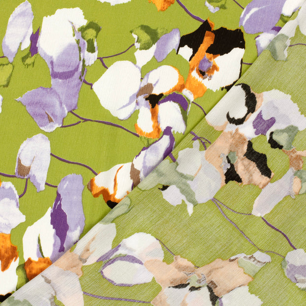Borken Crepe fabric Abstract printed 
