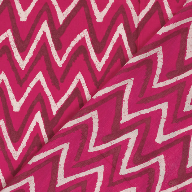 Voile fabric Abstract printed 