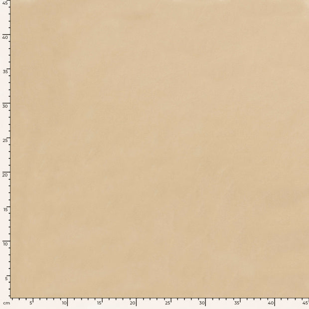 Satijn stof Effen Beige