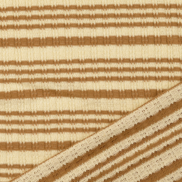 Heavy Knit stof Bruin 