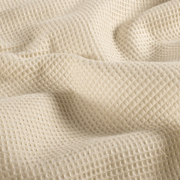 Waffle piqué fabric Unicolour Beige