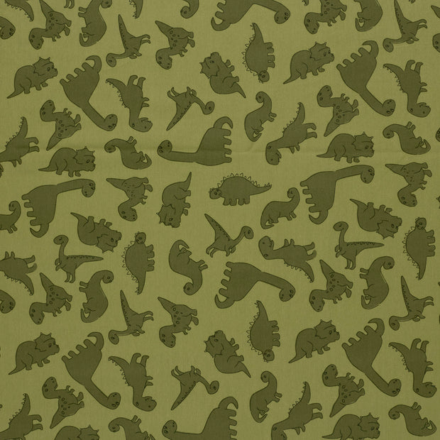 Jersey fabric Olive Green soft 