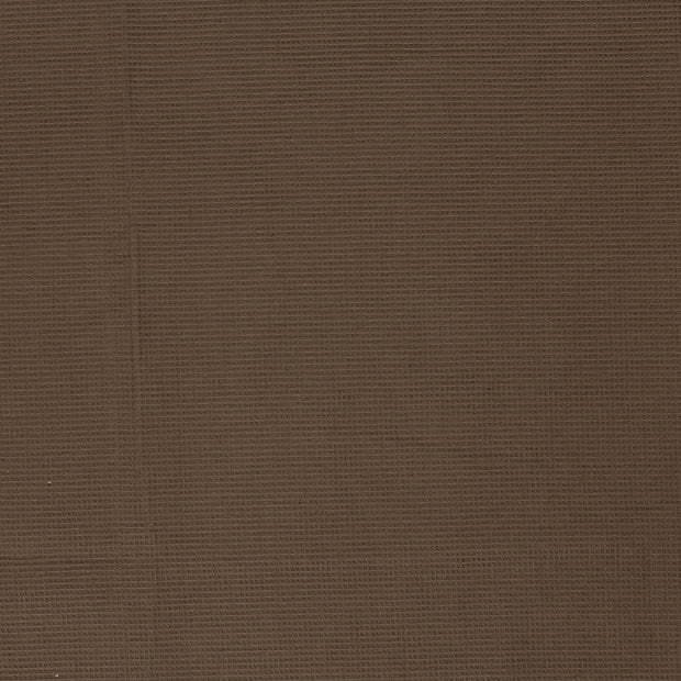 Waffle piqué fabric Brown matte 