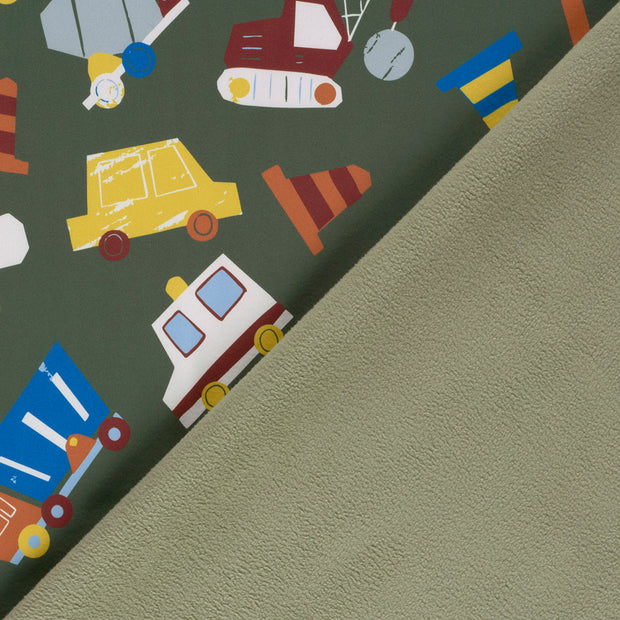 Softshell fabric Vehicles digital printed 