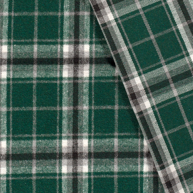 Jacquard fabric Checks brushed 
