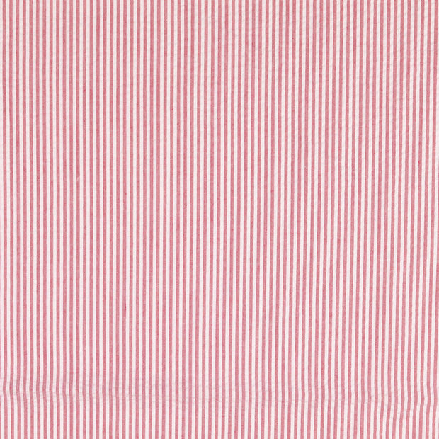 Seersucker fabric Stripes Red