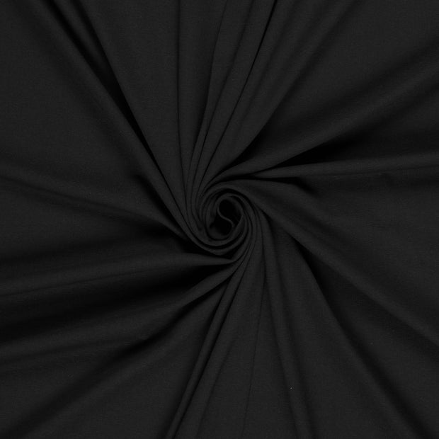 Cotton Jersey GOTS organic fabric Black 