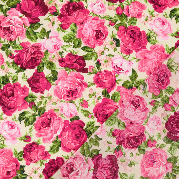  fabric Roses printed 
