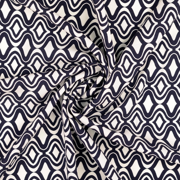 Viscose Poplin fabric Navy 