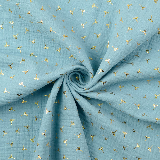 Muslin fabric Turquoise 