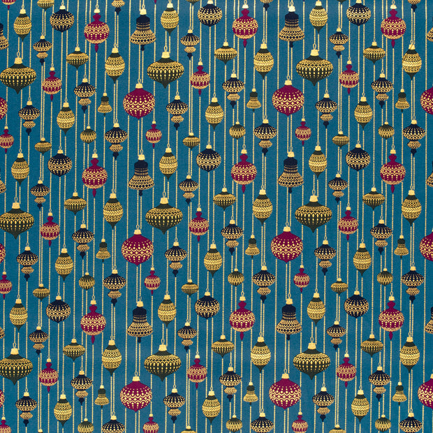 Cotton Poplin fabric Petrol 