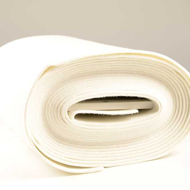 Felt fabric White 
